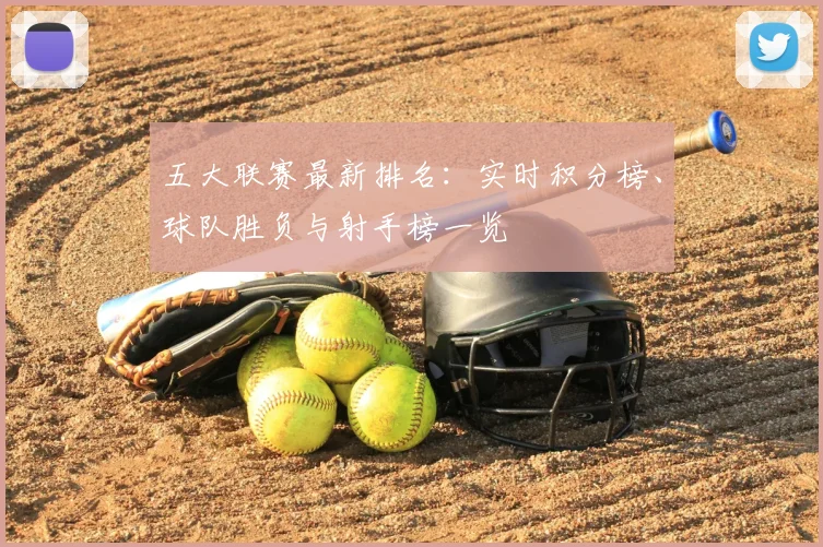 五大联赛最新排名：实时积分榜、球队胜负与射手榜一览